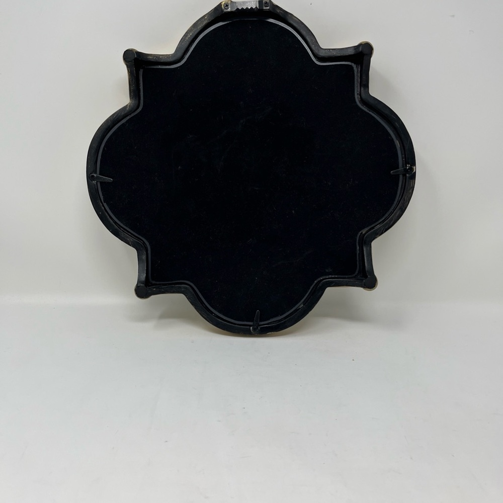 Vintage Quatrefoil Gold Gilt Framed Wall Mirror 12” Home Decor - Picture 5 of 7